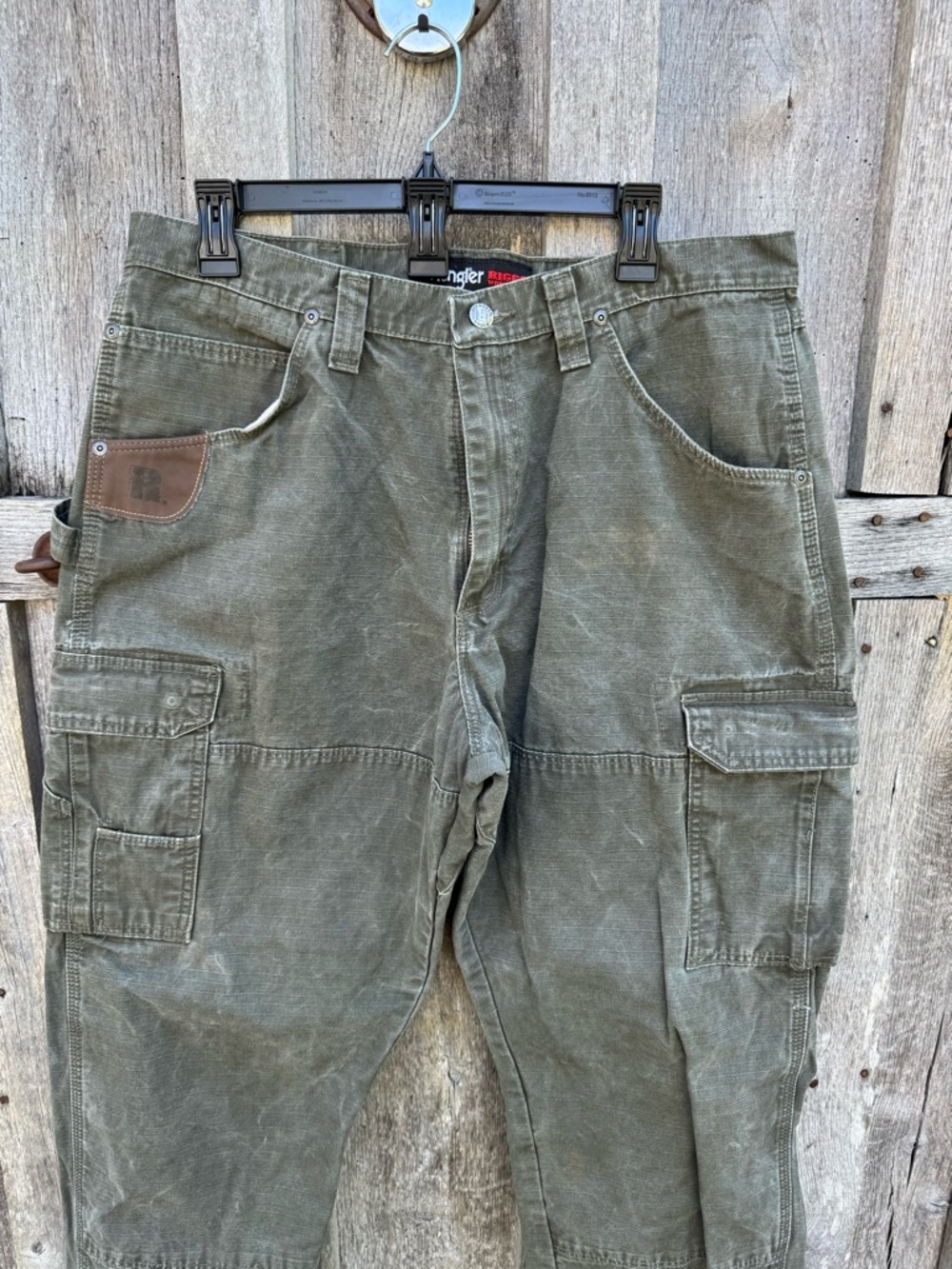 WRANGLER® RIGGS WORKWEAR® Ripstop Ranger Cargo Pant 36x 32(actual 36x30.5) green - Picture 2 of 7